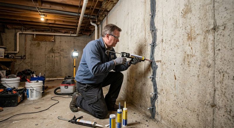 Basement Crack Repair in Hackensack, NJ