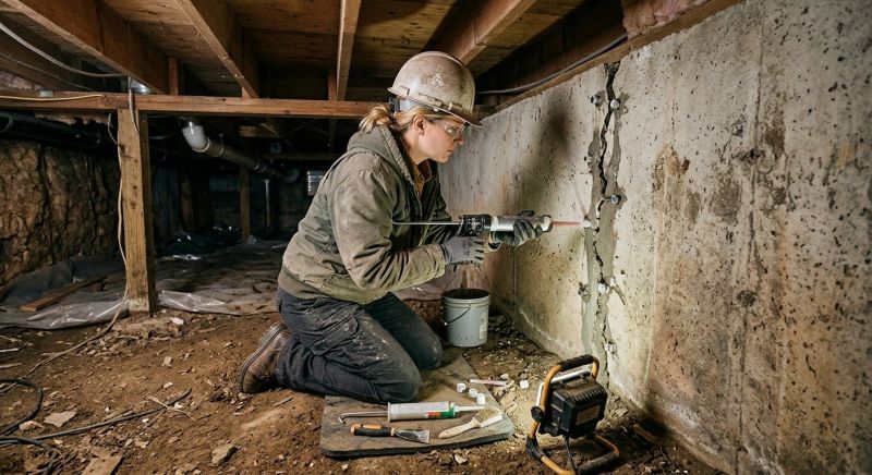 Concrete Foundation Repair in Middle Village, NY