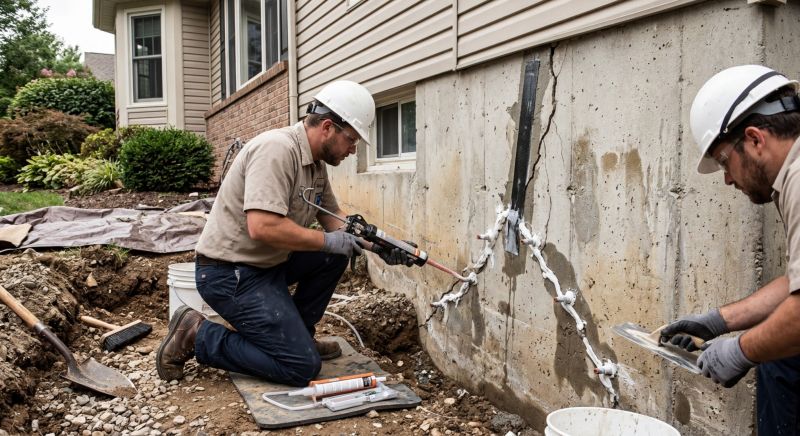 Cracked Foundation Repair in Denville, NJ