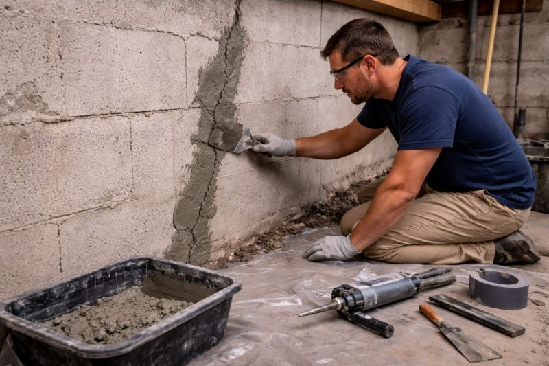 Foundation Crack Repair in Montvale, NJ