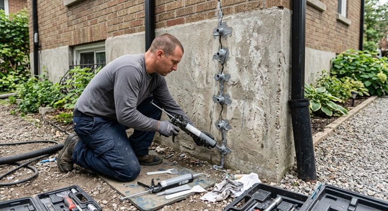 Foundation Crack Repair in Pequannock, NJ