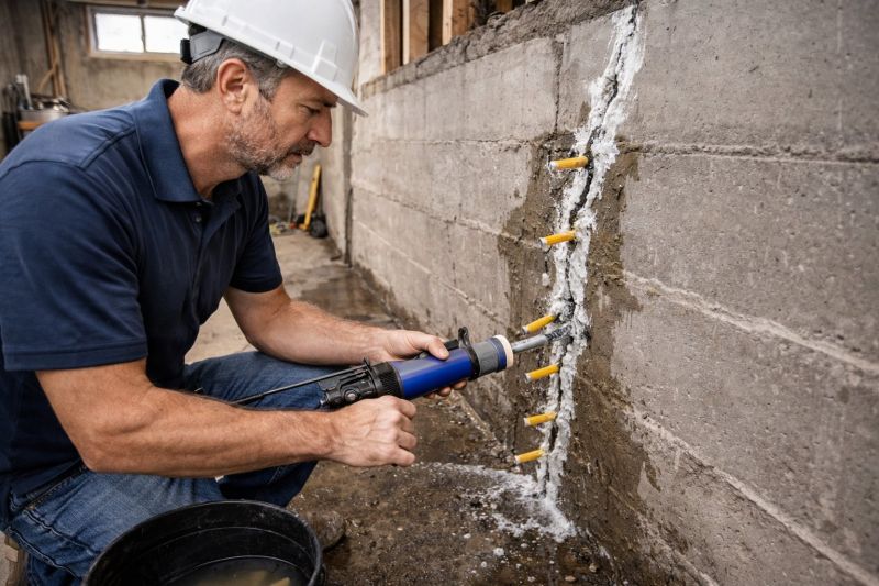 Foundation Crack Sealing in Hackensack, NJ