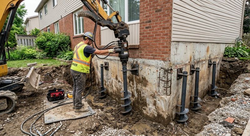 Helical Piers Installation in Hackensack, NJ