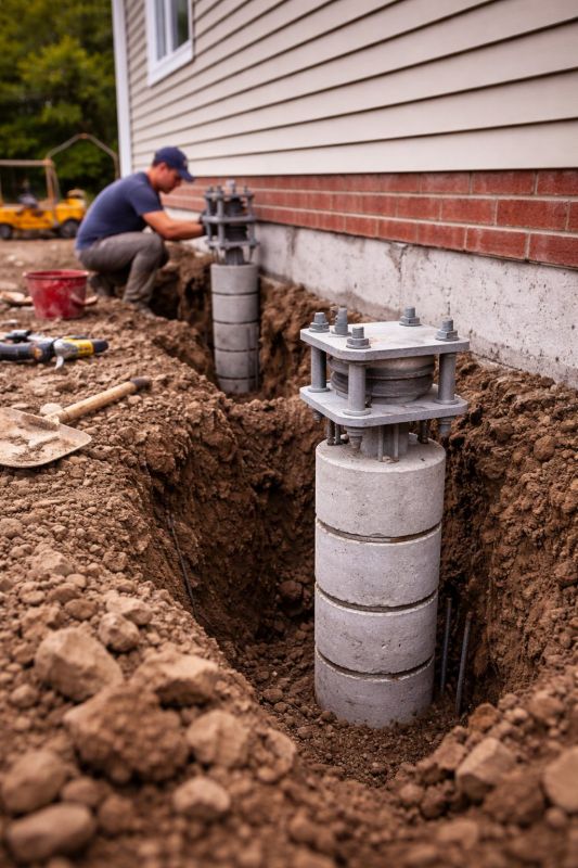 Helical Piers Installation in Hackensack, NJ