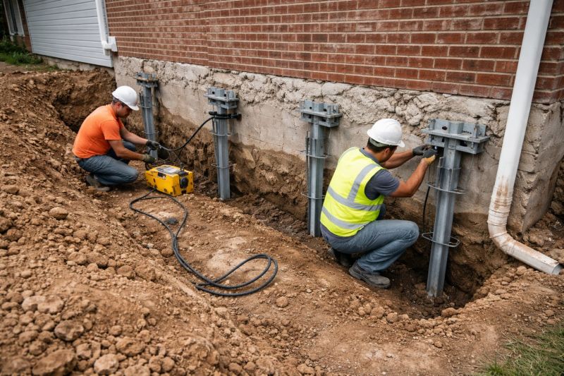 Helical Piers Installation in Hackensack, NJ