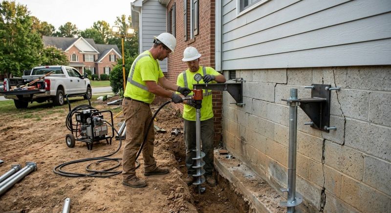 Helical Pile Installation in Hackensack, NJ