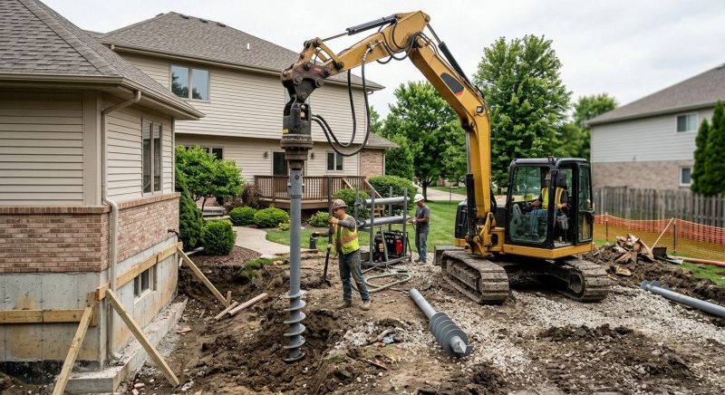 Helical Pile Installation in Hackensack, NJ