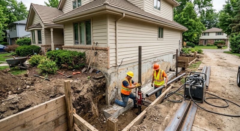 House Foundation Repair in Bogota, NJ