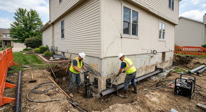 Sinking Foundation Repair in Clifton, NJ