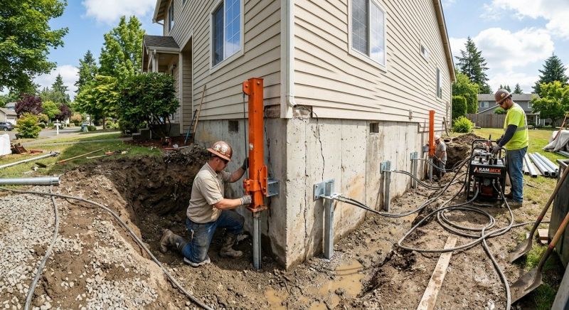 Sinking Foundation Repair in Elmont, NY